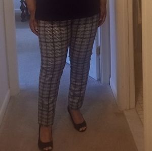 Zac & Rachel purple and grey strip. Size XL, fits all the curves!